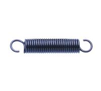 65 Mn Open Hook Tension Spring Coil, 2 x 17 x 160 mm Black Extension Spring, 1 Pc