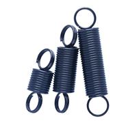 65 Mn Spring Steel Tension Spring Closed Loop, 1 x 10 x 30 mm Double Coil Extension Spring, 5 Pcs