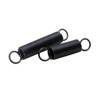 65 Mn Steel Tension Spring Closed Hook, 1.2 mm x 12 mm x 100 mm Black Single Hook Extension Spring, 5 Pcs