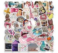 65 Pcs Retro Graffiti Y2K Stickers, Downtown Girly Kawaii Graffiti Stickers, Waterproof Decals Trendy Cool Sticker, Self-Adhesive Vinyl Label, for Laptops, Skateboards, Water Bottles