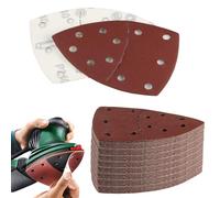 65 Pcs Sanding Pads, Mouse Sander Pads, Hook and Loop Sandpaper for Electric Sander, Detail Multi Tool Sanding Pads for Mouse Sander Sheets for Bosch Sander Pads, 40/60/80/120/180/240/320 Grits