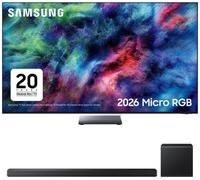 65" Samsung R95H Micro RGB 4K Smart AI TV 2026 & HW-QS700F/XU 3.1.2 Wireless Sound Bar Bundle, Black