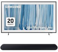 65" Samsung The Frame Pro (2026) Neo QLED 4K Art Mode Smart AI TV & HW-S60D/XU 5.0 All-in-One Sound Bar Bundle, Black