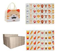 65 Seaside Escape Game Blocks Mahjong Sets, Tiles Seaside Escape Board Games, Animal & Food Pattern MahjongGame, Beachside Board Games, FamilyBoard Games for Kids And Adults