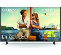 65" SONY BRAVIA 3 LED 4K HDR AI Smart TV - K65S38BP, Black