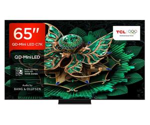 65" T 7K QD-Mini LED 4K HDR Smart Google TV - 65C7K, Black