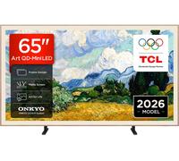 TCL 65A400PRO-UK 65 Inch NXTVISION QD-Mini LED Art TV, Google TV, Matte Screen, Frame Design, Dolby Vision IQ & Atmos, 2.0 Onkyo, 144Hz, AirPlay 2 (2026 New Model)