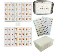 65 Tiles 30mm Seaside Game Mahjong Blocks,Tiles Escape Game for Kids, in ABS Plastic Material Game Set,with 4 DIY Stickers, Plastic Mahjong Style,for Children to Exercise Attention and Pass the Time