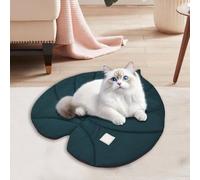 65 X 70 Cm Leaf Shaped Cat Mat,Cat Beds For Indoor Self Warming Mat,Non-Slip Thermal Dog Warming Waterproof Pet Pad Blanket For Indoor Bed Couch Sofa Floors Pet Warm Mattress