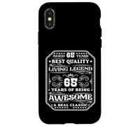 65 Years Of Being Awesome 65 Years 65 Birthday Man Case for iPhone X/XS