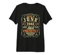 65 Years Old Made in June 1961 Vintage 65th Birthday Men Dad Premium T-Shirt