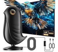 650+ Miles Long Range Digital TV Aerial for Smart TV & Older TVs with Signal Booster,HD TV Ariels Indoor Supports for 4K 8K 1080P Local Channels with 18Ft Coax Cable (Wheat)