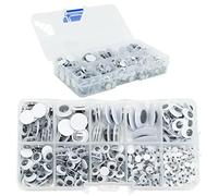 650 Pcs Googly Eyes,Googly Eyes Self Adhesive,Black Wiggle Googly Eyes with Self-Adhesive,4mm to 18mm Mixed Packaging