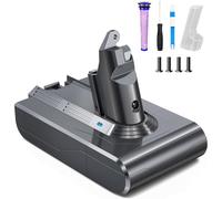 6500mAh BuTurePre Replacement Battery for Dyson V6 Battery Compatible with SV03 SV04 DC58 DC59 DC62 DC74 - Includes 1 Pre-Filter, 4 Screws & Screwdriver