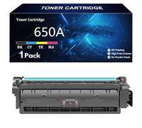 650A Compatible Toner Cartridge 650A CE270A CE271A CE272A CE273A Replacement for HP Color Laserjet CP5520n CP5520dn CP5520xh CP5525n CP5525dn CP5525xh Printer,Magenta-1 Pack