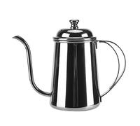 650ml Long Spout Coffee Pot Home Brewing Handle Drip Pot Gooseneck Spout Coffee Kettle Stainless Steel Coffee Kettle(Silver)