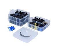 650pcs Auto Fasteners Clips Push Rivets 22 Specifications with Screwdriver for Car Body Fender Hood Dash Panel