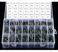650PCS/lot 24Value 250V 400V 630V 1000V 10NF 22NF 2E104J 2E103J 2G103J 2J102J Polyester Film Capacitor Assorted Kit Capacitors KzHgIdRY