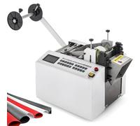 650W Automatic Heat-Shrink Tube Cutting Machine, HY100C Microcomputer Controlled Cutter for Rubber Plastic Tube Cable Pipe, Cold Cutting 0.1-9999.9mm
