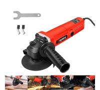 650W Corded Angle Grinder 115mm Angle Grinder with 1 Grinding Wheel,1 Wheel Cover,1 Side Handle,1 Wrench and 2 Carbon Brush,Multi-Application Angle Grinders for Sanding Cutting,Grinding,Polishing