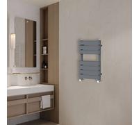 (650x400mm) NRG Flat Panel Heated Towel Rail Bathroom Rad Radiator Anthracite