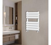 (650x500mm) NRG Flat Panel Heated Towel Rail Bathroom Rad Radiator White