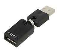65260 adapter USB 2.0 USB A female, USB A male movable 360° DELOCK