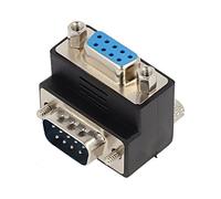 DeLock 65264 Adaptor Sub-D 9Pin St/Bu 90 ° Angled, black