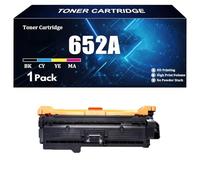 652A High Yield Toner Cartridge Compatible with Chip for HP CF320A CF321A CF322A CF323A for HP M680dn M680f M680z Printer 1 Pack BK C M Y 16500 Pages,BK-1 piece