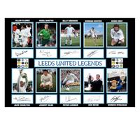 (653) Leeds United Legends x10 Signed A4 Photograph (21 X 297 CM) Art Work Wall Art Display Great Gift Idea (REPRINT) #####
