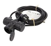 65437 extension cable 3G 1.5mm² 5m rubber black number of sockets: 3 GOOBAY