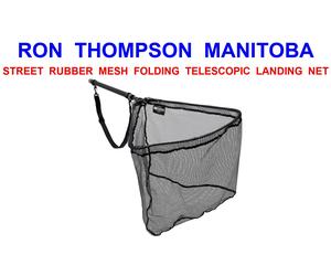 65470 RON THOMPSON MANITOBA STREET FISHING RUBBER MESH TELESCOPIC LANDING NET