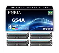 654A Toner Cartridge for HP M651n M651dn M651xh Printer | High Yield CF330A CF331A CF333A CF332A Toner Cartridges Replacement,4 Colors-1 Pack