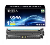 654A Toner Cartridge for HP M651n M651dn M651xh Printer | High Yield CF330A CF331A CF333A CF332A Toner Cartridges Replacement,Yellow-1 Pack