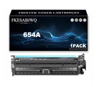 654A Toner Cartridge for HP M651xh M651n M651dn Printer | Compatible CF330A CF331A CF332A CF333A Toner Cartridges,Black-1 Pack