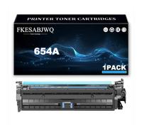 654A Toner Cartridge for HP M651xh M651n M651dn Printer | Compatible CF330A CF331A CF332A CF333A Toner Cartridges,Cyan-1 Pack
