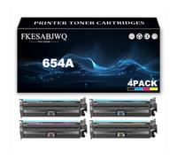 654A Toner Cartridge for HP M651xh M651n M651dn Printer | Compatible CF330A CF331A CF332A CF333A Toner Cartridges,4 Colors-1 Pack