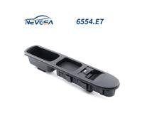 (65540000000) 6554.E7 Passenger Side Electric Master Power Window Switch Button For