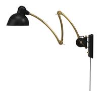 6559 W Kaiser idell Wandleuchte Fritz Hansen Black matt / brass - FRITZ HANSEN 6559 SCHW MAT MES