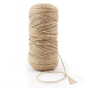 656 Feet 3Ply Twine String 2mm Jute String Twine Natural Brown Jute Rope Garden Twine for Decoration Garden Floristry DIY Arts Bundling Crafts & Wrapping