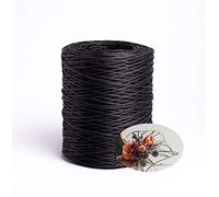 656 Feet Floral Wire,2mm Floral Bind Wire Wrap Twine,Paper Covered Wire Rustic Vine Wire for Floral Arrangements, Flower Crowns, Grapevine Wreath Making, Wedding Decorating, DIY Projects(Black)