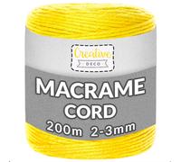656 Feet Macrame Cord | 200m | 8 Colours | 2-3mm Thickness | Rope Yarn String