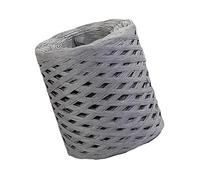 656ft Raffia Paper Ribbon Embellishments for Gift Wrapping Weaving Wedding, Gray, 200m