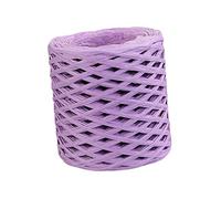 656ft Raffia Paper Ribbon Embellishments for Gift Wrapping Weaving Wedding, Light Violet, 200m