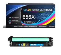 656X Toner Cartridge Compatible for HP CF460X CF461X CF462X CF463X High Yield for Color LaserJet EnterPrise M652n M652dn M653dn M653x M653dh Printers