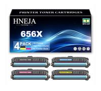 656X Toner Cartridge for HP M653x M653dn M653dh M652n M652dn Printer | High Yield CF460X CF461X CF462X CF463X Toner Cartridges Replacement,4 Colors-1 Pack