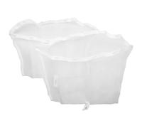 6570-398 Filter Net Bag with 11 Clip Holes Mesh Skimmer Bag Replacement for J-400 J-300 J-500 Collection Models Bathtub Debris Collector 2 Pack White