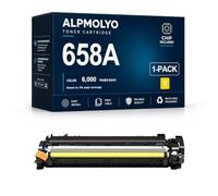 658A High Yield Compatible Toner Cartridge Replacement for W2000A W2001A W2003A W2002A with Latest Chip, Fits HP Color LaserJet Enterprise M751dn 751n Laser Printer, Black Cyan Magenta Yellow, 4 Pack,