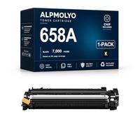 658A High Yield Compatible Toner Cartridge Replacement for W2000A with Latest Chip, Fits HP Color LaserJet Enterprise M751dn 751n Laser Printer, Black,1 Pack