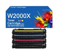 658X W2000X Toner Cartridge High Yield Replacement for HP 658X W2000X W2001X W2002X W2003X Works for HP Color LaserJet Enterprise M751dn M751n Printer,658X-4Color